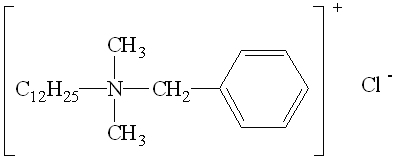 十二烷基二甲基苄基氯化铵殺菌劑分子式